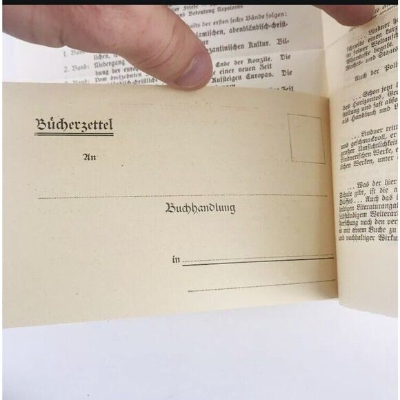 Gerlachs Letters to Bismard 1912 Vintage German Book w/ Newspaper World History - Picture 11 of 12